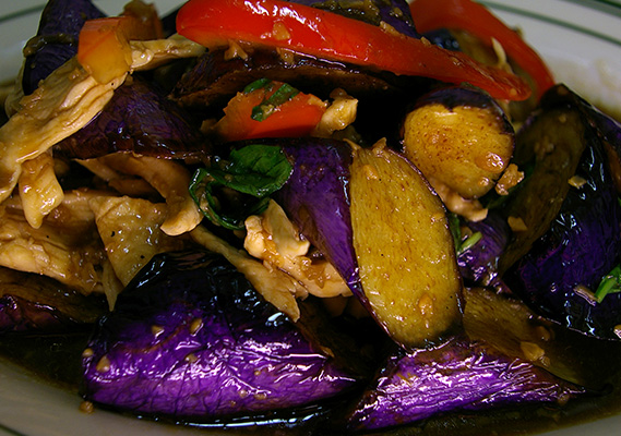 STIR FRIED EGGPLANT **