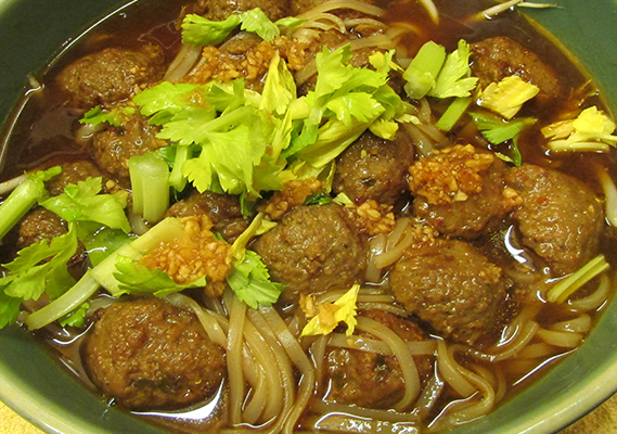 SPICY MEATBALLS NOODLE SOUP*